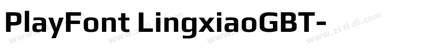 PlayFont LingxiaoGBT字体转换